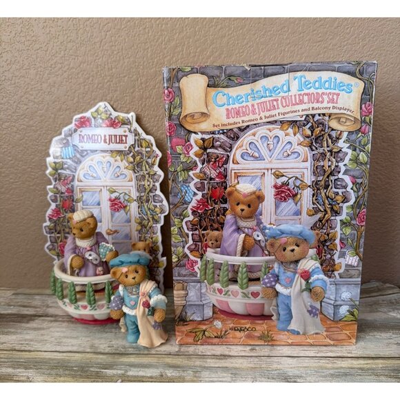 Cherished Teddies Other - Cherished Teddies Romeo & Juliet Collector Set 1996 Pre-owned in Box w/FLAW